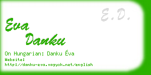 eva danku business card