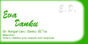 eva danku business card